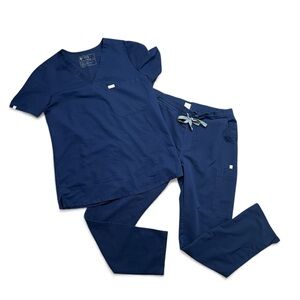 👕 FIGS Yola Toren Scrub Set Navy Blue Size Medium M Technical Collection